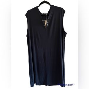 Premise Gold and Black button chain detailed dress